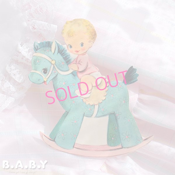 画像1: Baby Card / Rocking Horse (1)
