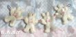 画像1: Pink & White Bunny Pram Garland (1)