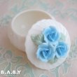 画像2: Blue Rose Trinket Box (2)