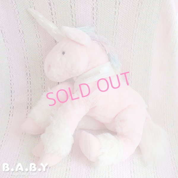 画像1: BIG Pink Rainbow Unicorn / Opalescent White (1)