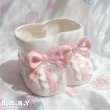 画像1: Frill Pink Baby Bootie Planter (1)