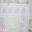 画像6: That's Our Baby Pastel Bear Quilt Blanket (6)