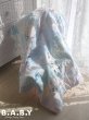 画像2: Blue Patchwork Quilt Blanket (2)