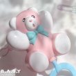 画像2: Pink Bear Plastic Stick Rattle (2)