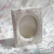 画像1: Flower Ribbon Porcelain Photoframe (1)