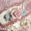 画像2: Baby Carriage Rose Spaghetti Lace Figurine (2)