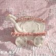 画像5: Baby Carriage Rose Spaghetti Lace Figurine (5)