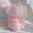 画像4: Dot Bonnet & Dress Pink Bear (4)