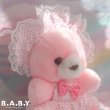 画像2: Dot Bonnet & Dress Pink Bear (2)