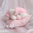 画像1: Sleepy Baby Bear & Dreamy Frill Heart Pillow (1)