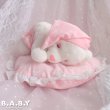 画像2: Sleepy Baby Bear & Dreamy Frill Heart Pillow (2)