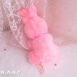 画像5: Lovely Pink Ornament Mini Bunny (5)