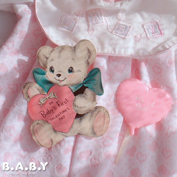 画像1: Baby Card / ON Baby's First VALENTINE'S DAY (1)