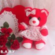 画像1: Heart Dress Valentine Bear (1)