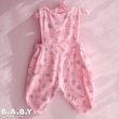 画像4: 〔70サイズ / 6-9ヶ月〕Flower Pink Overall (4)