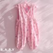 画像1: 〔70サイズ / 6-9ヶ月〕Flower Pink Overall (1)