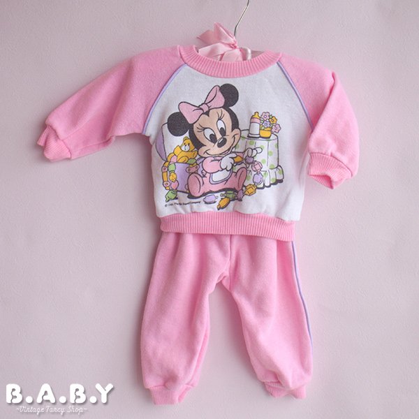 画像1: 〔60サイズ / 0-6ヶ月〕Disney Babies SweatShirt & Pants (1)