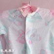 画像2: 〔60サイズ / 0-6ヶ月〕Pink & Blue Bear Dressall (2)