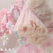 画像6: Flocked Star Lace Pink Petticoat (6)
