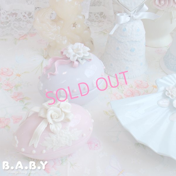 画像9: Pink Romantic Egg Trinket Box (9)