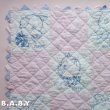 画像5: Pink & Blue Animal Quilt Blanket (5)