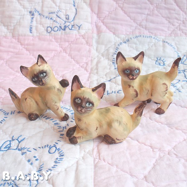 画像1: Siamese Cat Figurine (1)