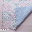 画像3: Pink & Blue Animal Quilt Blanket (3)