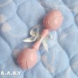 画像2: Pink Flower Plastic Rattle (2)