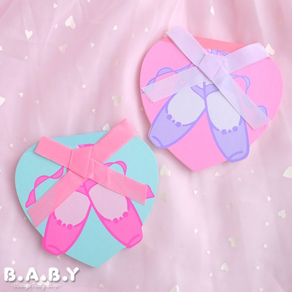 画像1: Ballet Shoes / Heart Memo Pad (1)