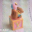 画像1: 『My Favorite Things』Flocked Bear Musical Box (1)