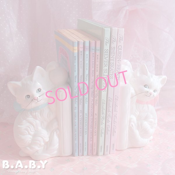 画像1: Twin Kittens Bookends (1)