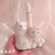 画像8: Ribbon Twin Kitties Lamp (8)