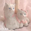 画像3: Ribbon Twin Kitties Lamp (3)