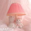 画像1: Ribbon Twin Kitties Lamp (1)