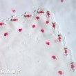 画像5: Valentine Cotton Hanky / Scalloped Flower Heart (5)