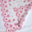 画像3: Valentine Cotton Hanky / Garden Heart (3)