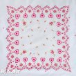 画像1: Valentine Cotton Hanky / Garden Heart (1)