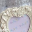 画像3: Ruffle Heart White Photo Frame (3)