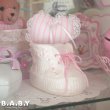 画像9: Frill Pink Baby Bootie Planter (9)