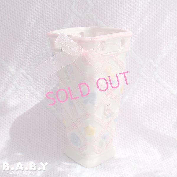 画像1: Baby Parade Pink Ceramic Vase (1)