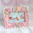 画像1: Romantic Baby Photo Frame / Pink (1)