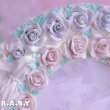 画像3: Ruffle Whipped Cream Oval Photo Frame (3)