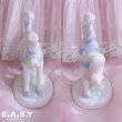 画像2: Flower Blue Carousel Horse (Standing) (2)