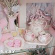 画像17: Battenburg Lace Rosebud Tea set (17)