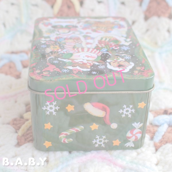 画像6: Snowman Rectangle Tin Box (6)