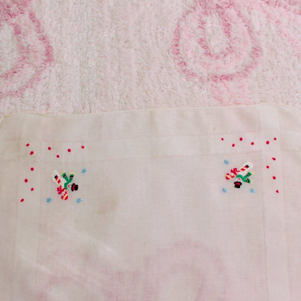 画像4: Christmas Cotton Hanky / Needlework 4 Snowman (4)