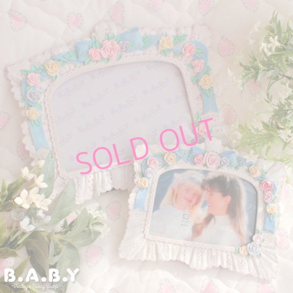 画像7: Rose & Ribbon Frills Photo Frame (L) (7)