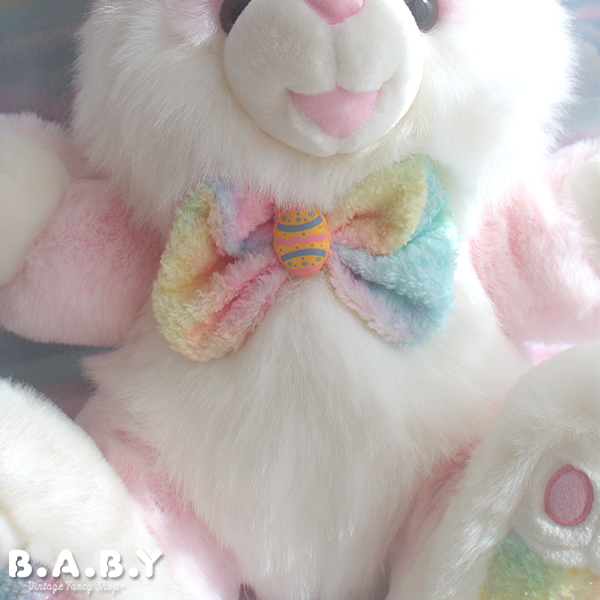 Dan Dee Rainbow Pink Big Bunny - B.A.B.Y ~ Cleaning & Vintage