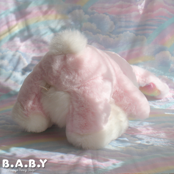 Dan Dee Rainbow Pink Big Bunny - B.A.B.Y ~ Cleaning & Vintage